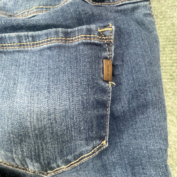 1822 Denim Blue Skinny Jeans with Button-Hem Detail - Picture 9 of 10